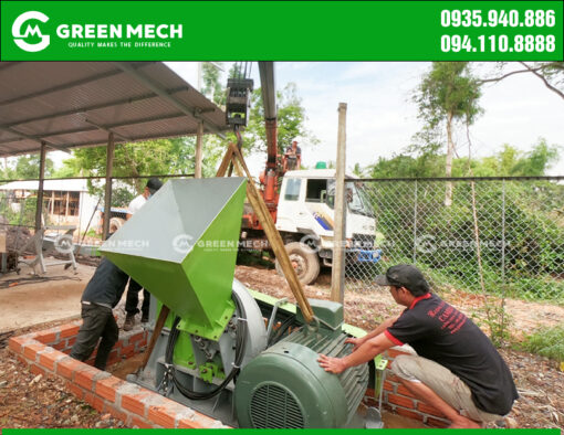 Lắp đặt máy băm gỗ tại Phù Mỹ Bình Định
