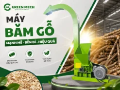 Tối ưu năng suất mỗi ngày với máy băm gỗ 15 tấn, vận hành bền bỉ và tiết kiệm chi phí nhân công.