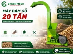 Tăng tốc dây chuyền sản xuất với máy băm gỗ 20 tấn, băm khỏe – chạy ổn định – tối ưu chi phí vận hành.