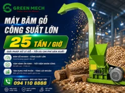 Máy băm gỗ 25 tấn/h GM-25DC - Hiệu suất vượt trội cho sản xuất gỗ