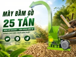 Nâng cao năng suất mỗi ngày với máy băm gỗ 2 tấn, vận hành ổn định và tiết kiệm chi phí.