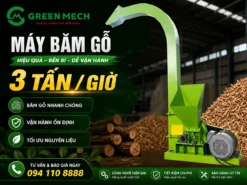 Máy băm gỗ 3 tấn – băm khỏe, chạy ổn định, phù hợp cho xưởng sản xuất vừa và nhỏ.