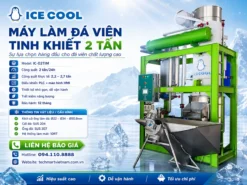 Máy làm đá viên tinh khiết 2 tấn lựa chọn hàng đầu cho đá viên chất lượng cao