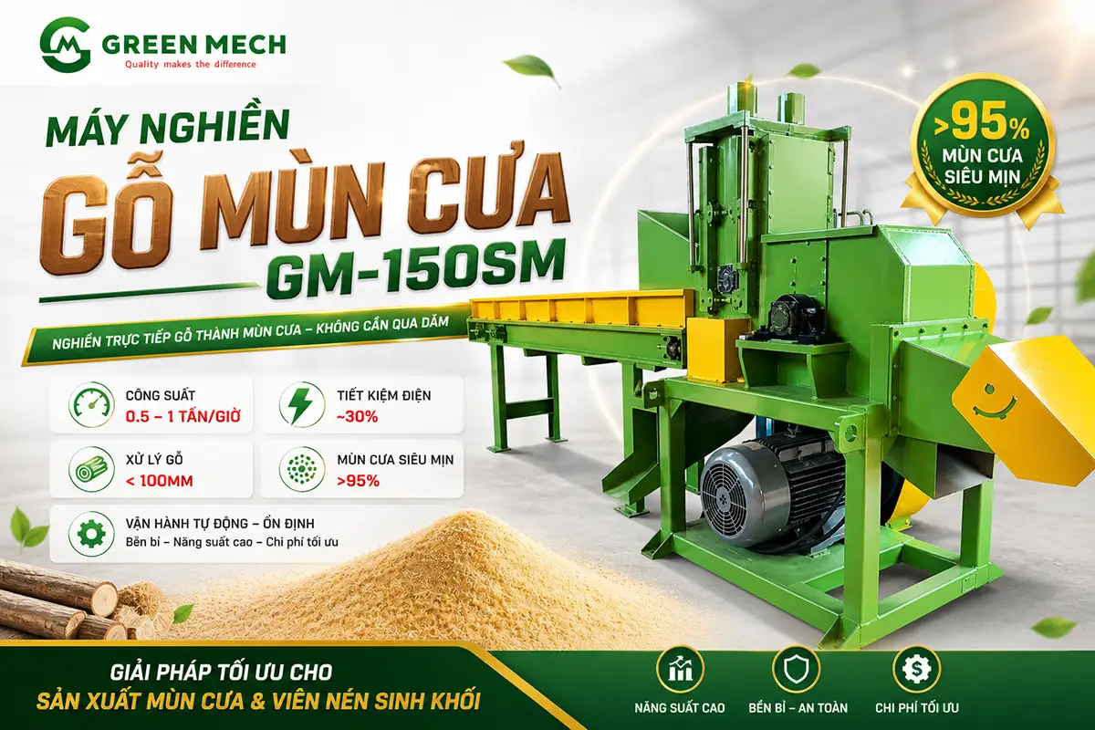 Máy nghiền gỗ GM-150SM