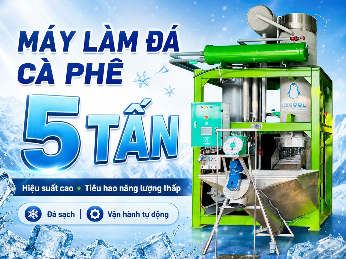 Máy đá viên ICE COOL là giải pháp hoàn hảo đáp ứng mọi nhu cầu sản xuất và kinh doanh đá viên của bạn