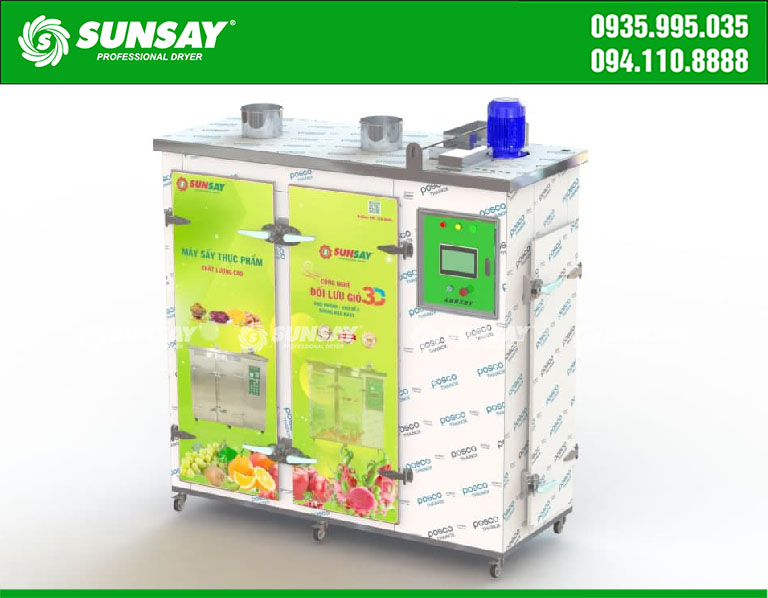 Thiết kế máy sấy lạnh 30 Khay SUNSAY