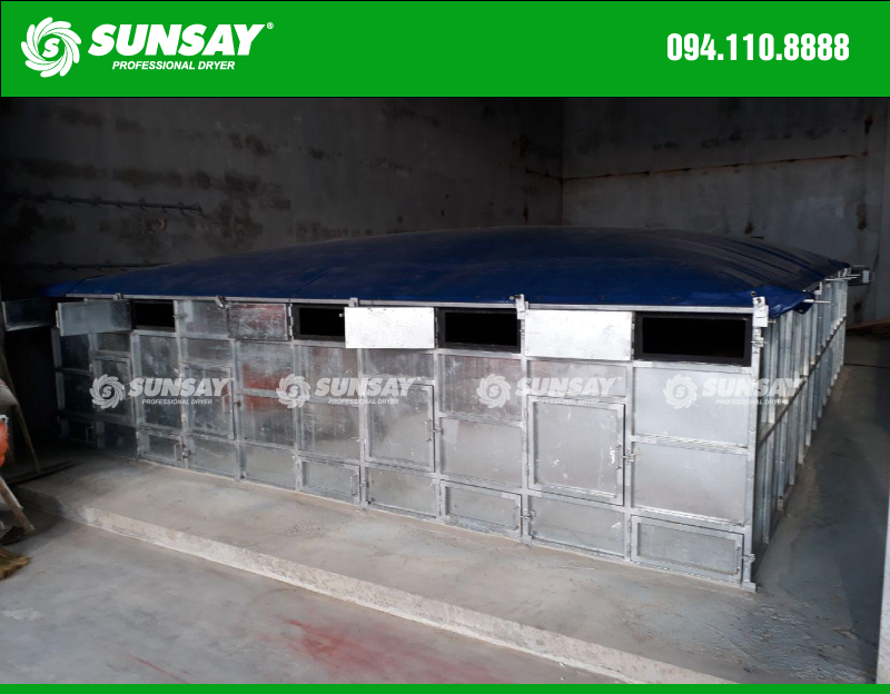 SUNSAY cung cấp 5 máy sấy vĩ ngang 10 tấn tại Thanh Hóa chuyên sấy lúa