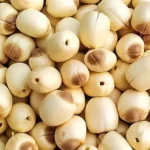 Hình ảnh hạt sen sau khi được tách vỏ lụa