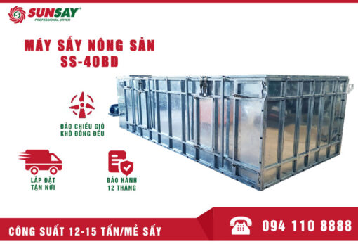 Máy sấy nông sản 15 tấn chất lượng cao sấy hiệu quả tiết kiệm chi phí