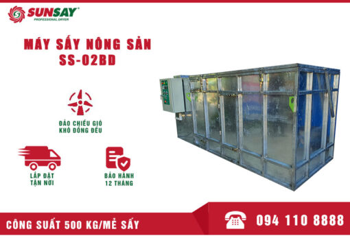 Máy sấy nông sản công suất 500 kg