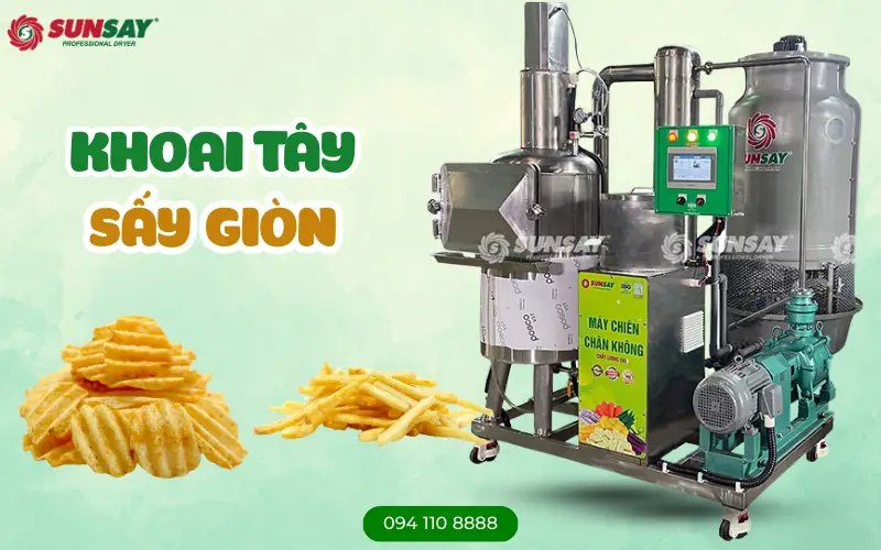 Sản xuất khoai tây sấy giòn tẩm gia vị bằng công nghệ của SUNSAY