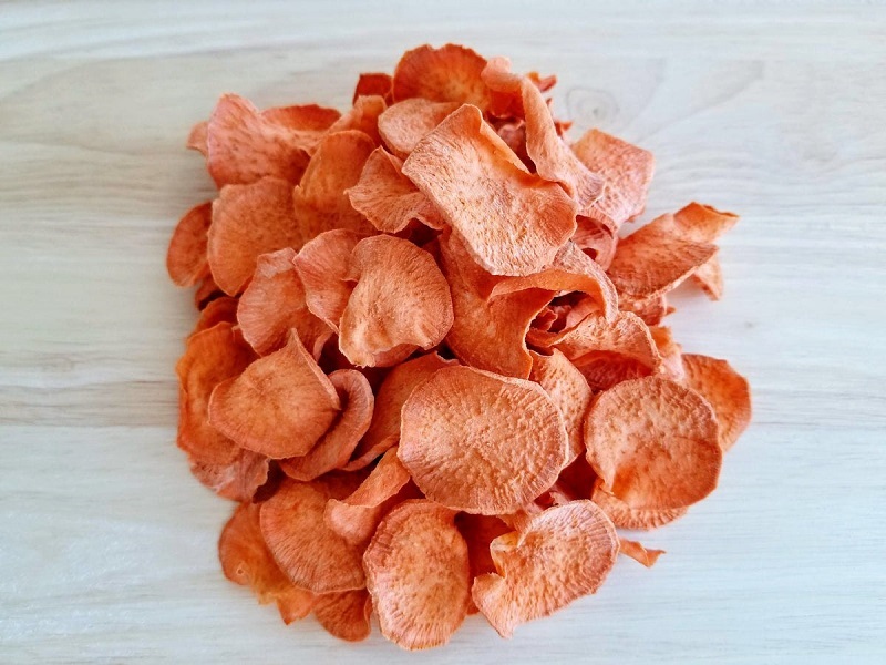 Cà rốt sấy khô giòn làm bột tươi bằng công nghệ sấy SUNSAY