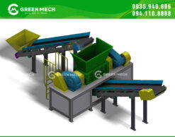 Thiết kế máy nghiền rác thải công nghiệp GREEN MECH