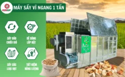 Máy sấy vĩ ngang 1 tấn