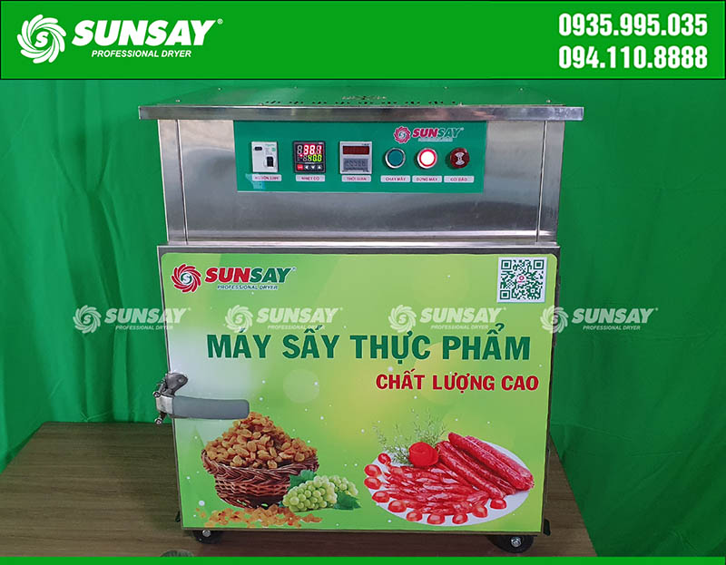 Máy sấy thực phẩm 6 khay dạng mini có nhiều kịch thước, công suất cho bạn lựa chọn