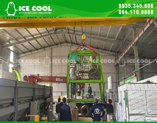 ICE COOL sản xuất máy làm đá cà phê 7 tấn phục vụ cho nhu cầu đá viên cà phê hiện nay