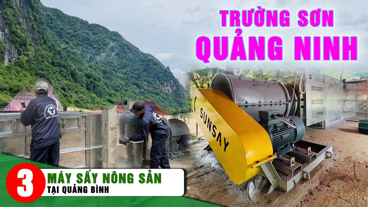 Lắp đặt máy sấy vĩ ngang ở trường Sơn - Quảng Ninh