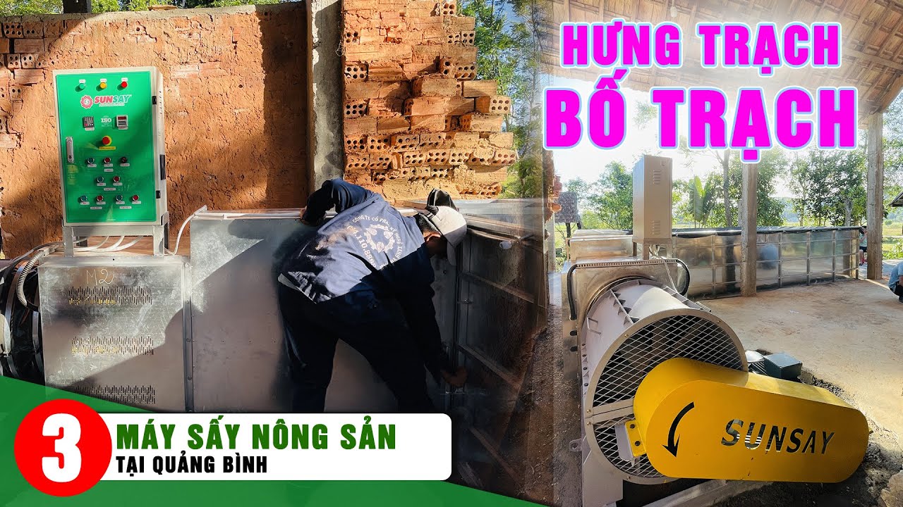 Lắp đặt máy sấy vĩ ngang ở Bố Trạch