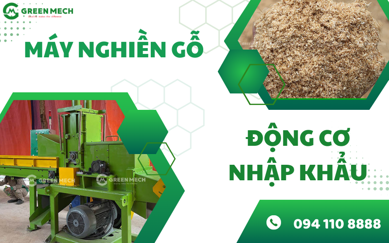 Máy nghiền gỗ động cơ nhập khẩu