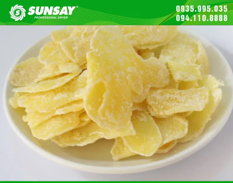 Gừng lát sấy khô