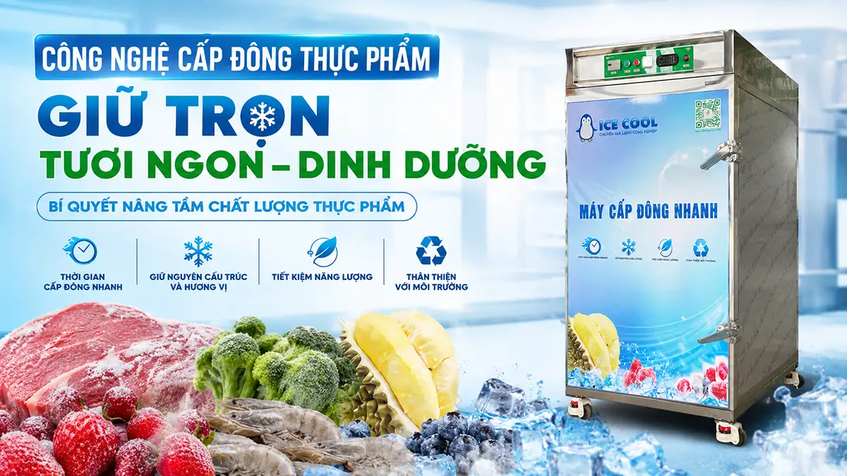 So sánh các loại công nghệ cấp đông thực phẩm: Lựa chọn tối ưu cho doanh nghiệp
