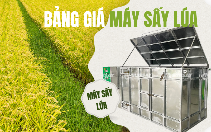 Bảng giá máy sấy nông sản cho lúa gạo – Chọn máy phù hợp nhất