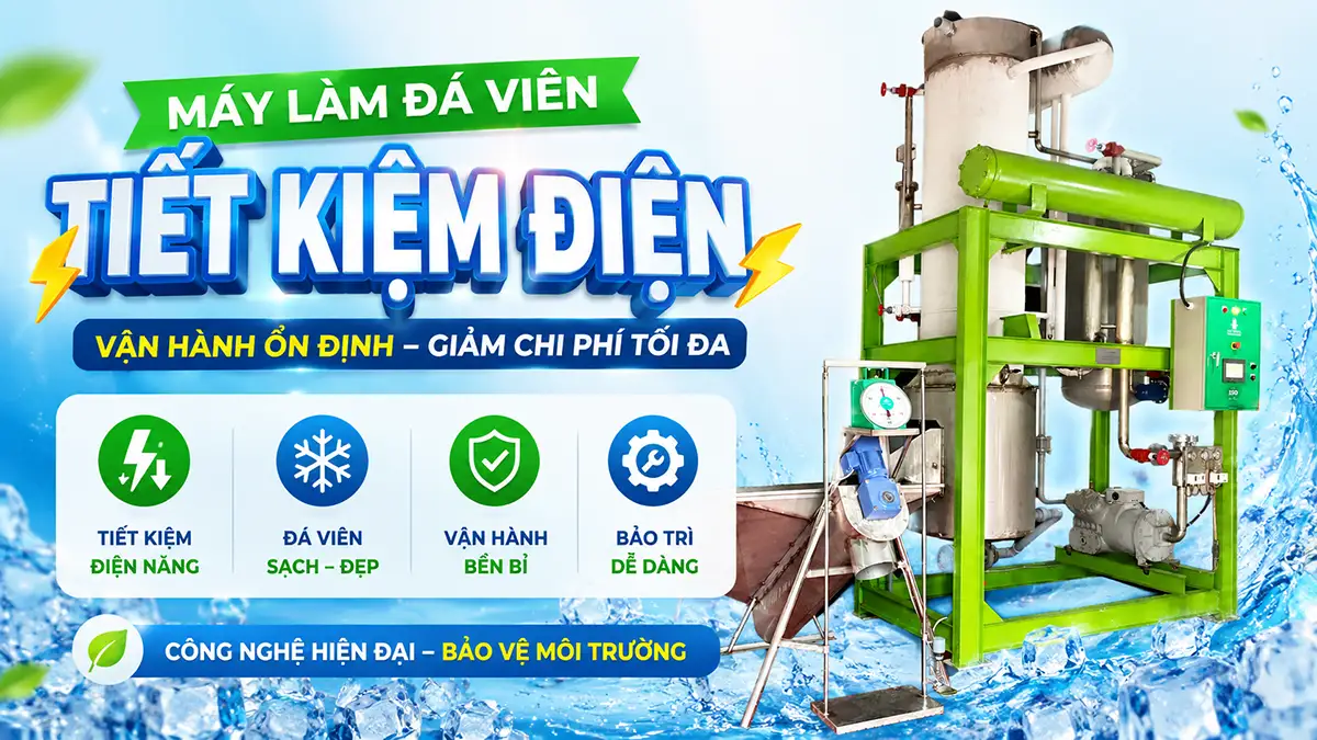 Mua máy làm đá viên tiết kiệm điện ở đâu uy tín, giá tốt?