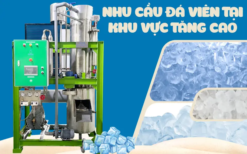 Nhu cầu đá viên tại khu vực tăng cao