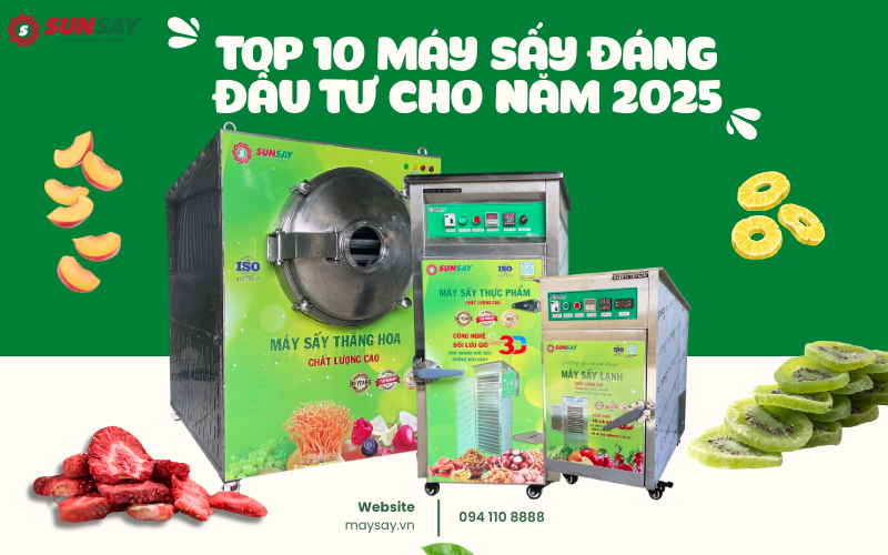 TOP 10 máy sấy đáng đầu tư cho năm 2025