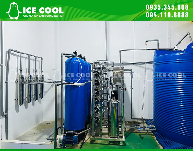 Hệ thống lọc nước của máy đá viên ICE COOL