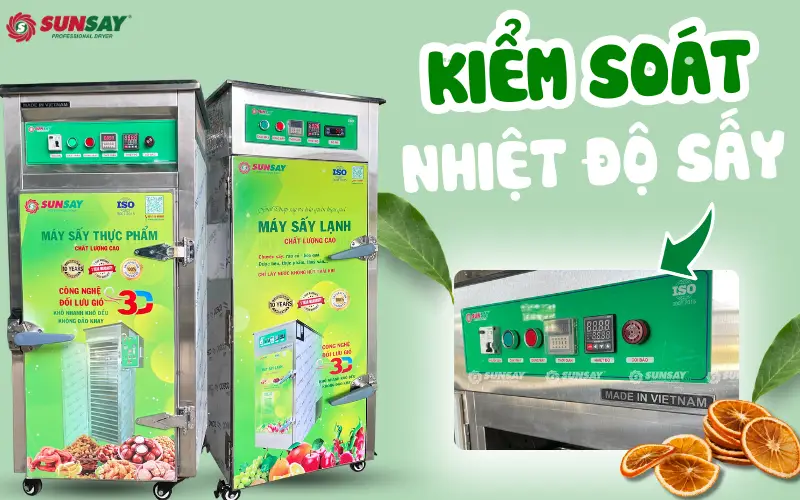 Làm sao để kiểm soát nhiệt độ khi sấy