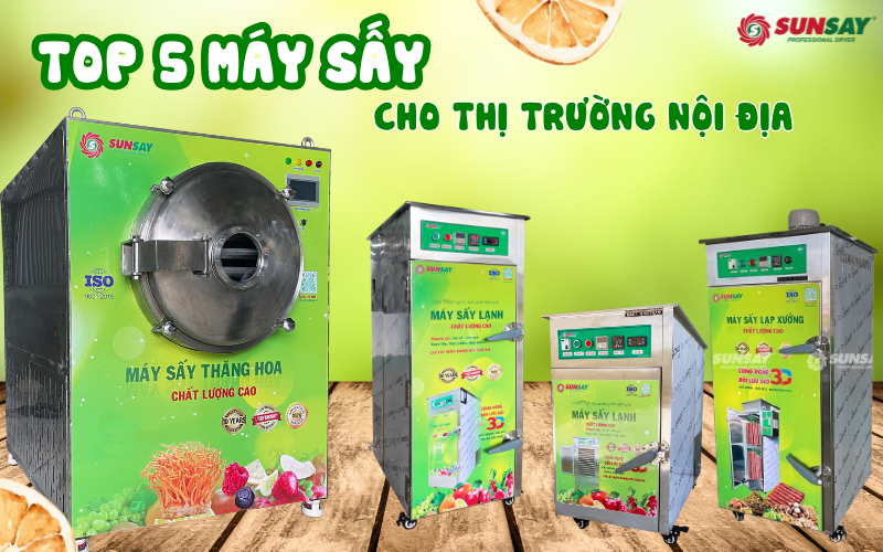 TOP 5 máy sấy cho thị trường nội địa phù hợp cho sản xuất và kinh doanh