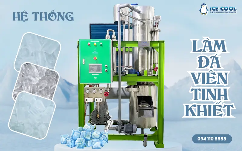 Hệ thống làm đá viên tinh khiết và xu hướng phát triển ngành sản xuất đá sạch 2025