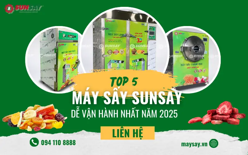 TOP 5 máy sấy dễ vận hành nhất năm 2025 – Vận hành đơn giản, hiệu quả vượt trội