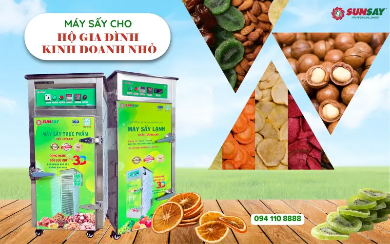 Máy sấy cho hộ gia đình kinh doanh nhỏ – Cánh tay phải của mô hình khởi nghiệp tại nhà