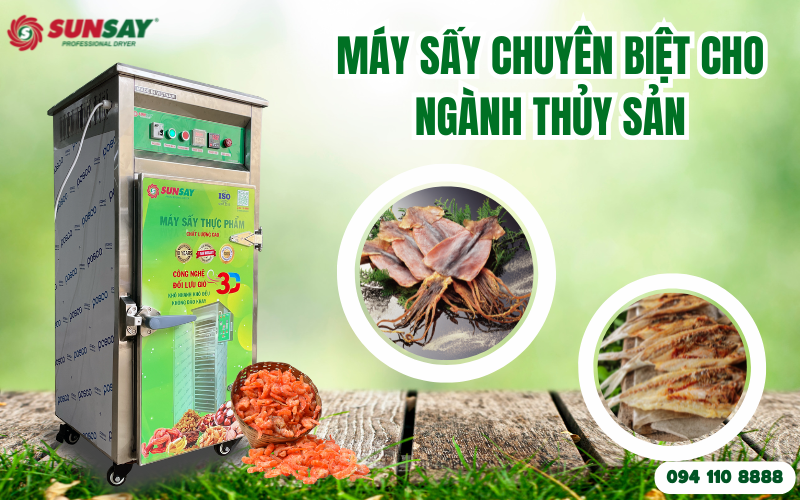 Máy sấy chuyên biệt cho ngành thủy sản