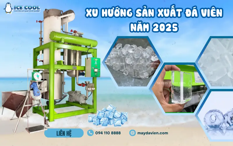 Đầu tư máy đá viên thông minh – Lợi thế cạnh tranh trong xu hướng sản xuất đá viên năm 2025