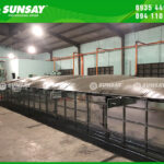 Cách chọn công suất máy sấy nông sản theo sản lượng thực tế để tránh đầu tư dư hoặc thiếu Máy sấy vĩ ngang SUNSAY đã được đưa vào hoạt động ổn định