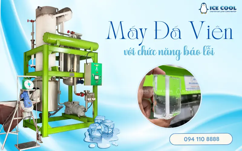 Máy đá viên với chức năng báo lỗi