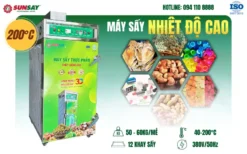 Máy sấy nhiệt độ cao 12 khay sấy được đa dạng các loại sản phẩm