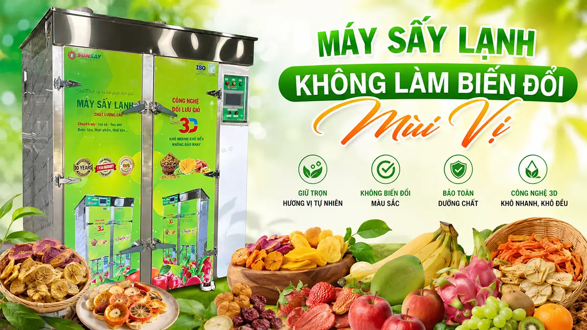 Startup nông nghiệp và cơ hội sinh lời cao từ máy sấy lạnh không làm biến đổi mùi vị