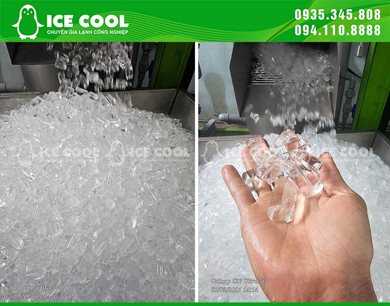 Máy đá viên tạo đá sạch, trong suốt