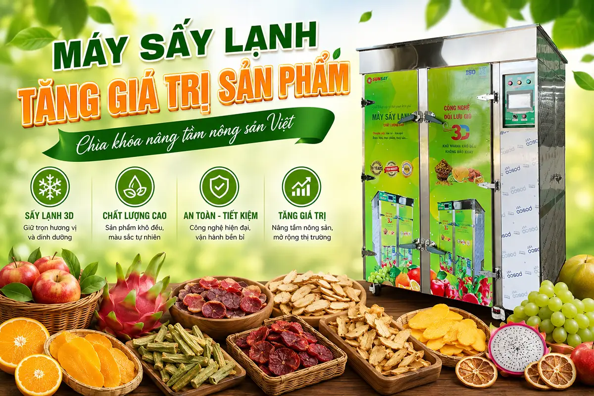 Máy sấy lạnh tăng giá trị sản phẩm bằng cách nào? Các chỉ số cho thấy điều gì?