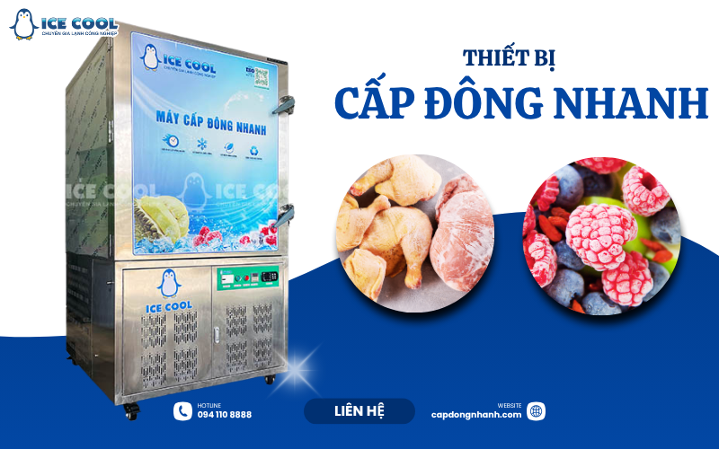 Ứng dụng thiết bị cấp đông thực phẩm trong chuỗi sản xuất và phân phối hiện nay