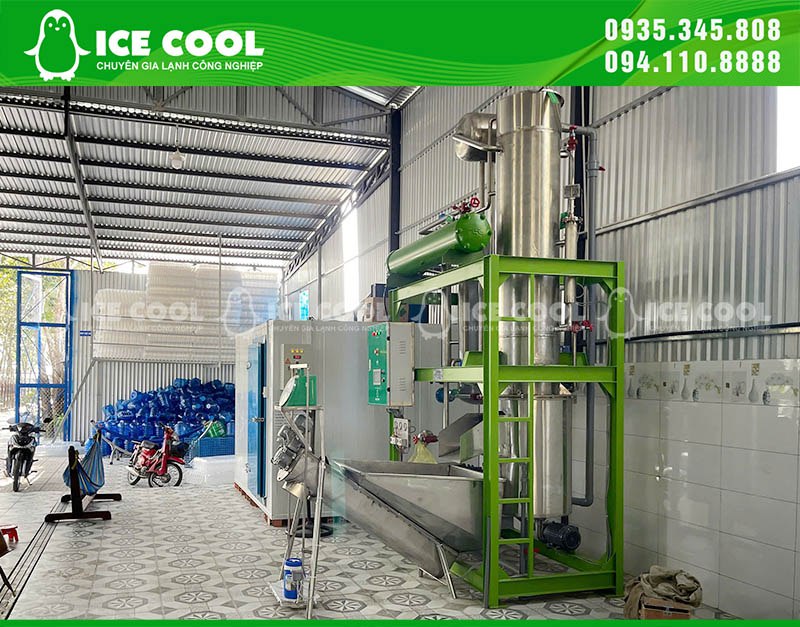 Bàn giao hệ thống máy đá cà phê 5 tấn đến Bình Dương - Giải pháp đá sạch ổn định, vận hành bền bỉ