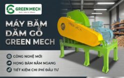 Máy băm dăm gỗ họng ngang 20 tấn GREEN MECH