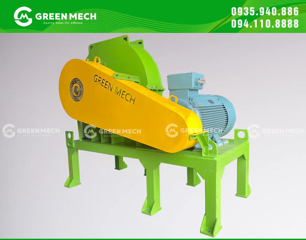 Máy băm gỗ họng ngang 20 tấn giúp tiết kiệm chi phí xây dựng, vận hành