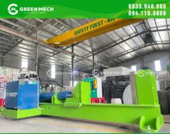 Máy chẻ củi thủy lực HT1000 hiện đại, chẻ củi nhanh chóng