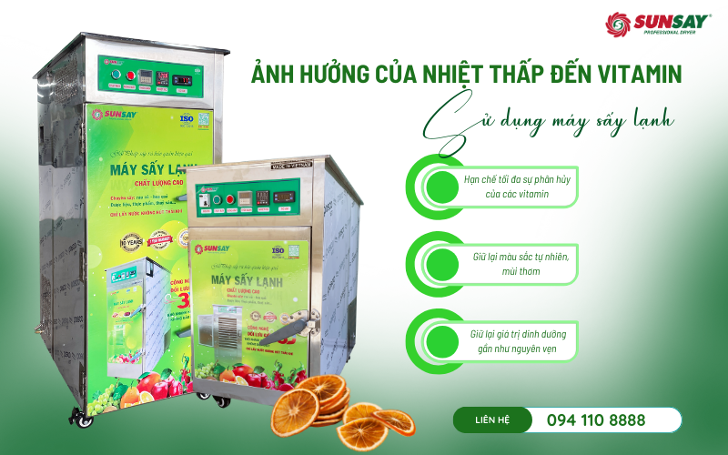 Ảnh hưởng của nhiệt thấp đến vitamin