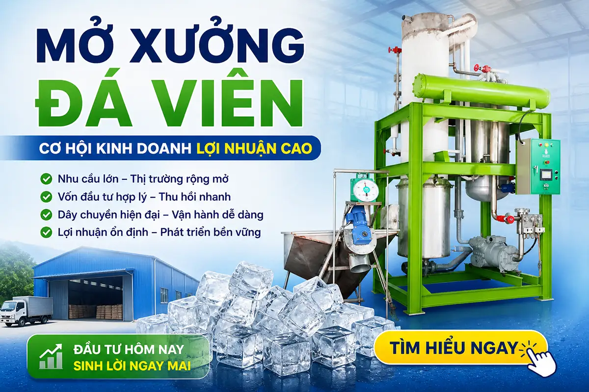 Mở xưởng đá viên từ A-Z: Những hạng mục cần kiểm tra trước khi lắp máy